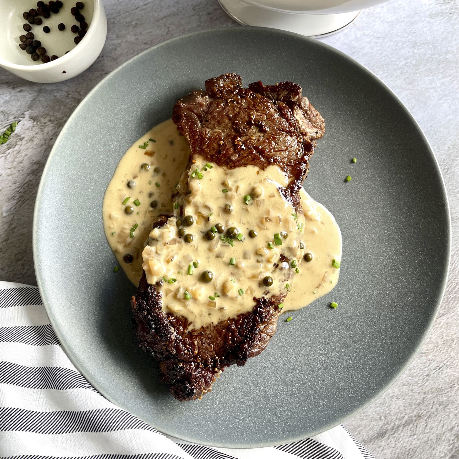 Cream peppercorn best sale sauce
